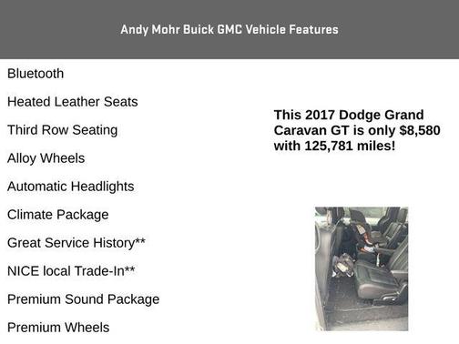 White 2017 Dodge Grand Caravan GT