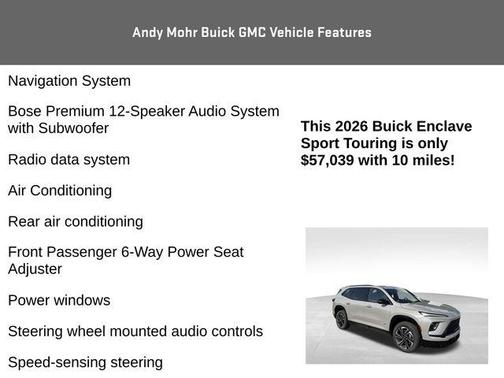 Stone Metallic 2026 Buick Enclave TOURING