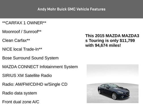 2015 Mazda Mazda3 s Touring