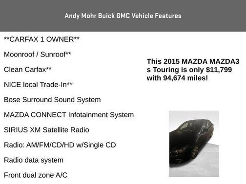 2015 Mazda Mazda3 s Touring