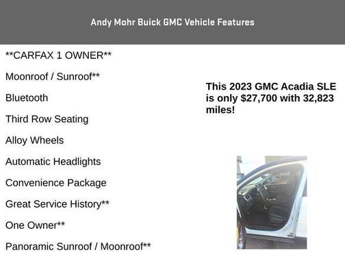 2023 GMC Acadia SLE