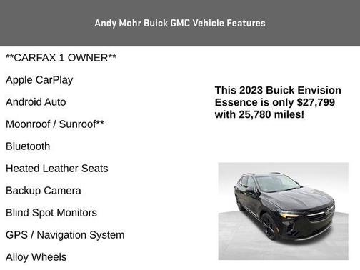 Ebony Twilight Metallic 2023 Buick Envision Essence