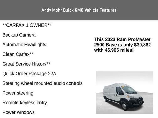 2023 RAM ProMaster 2500 High Roof