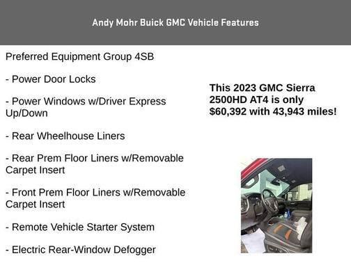 Cayenne Red Tintcoat 2023 GMC Sierra 2500 AT4