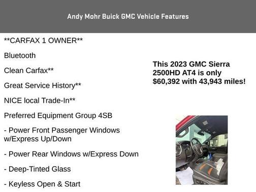 Cayenne Red Tintcoat 2023 GMC Sierra 2500 AT4