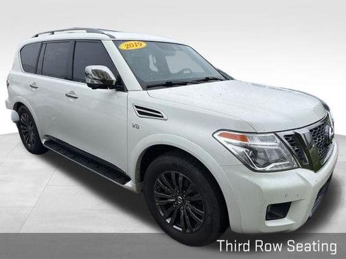 White 2019 Nissan Armada Platinum