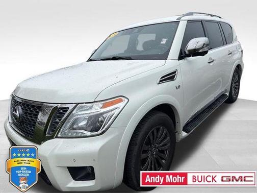White 2019 Nissan Armada Platinum
