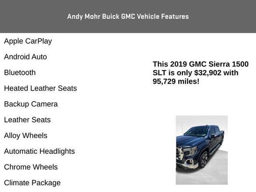 Pacific Blue Metallic 2019 GMC Sierra 1500 SLT