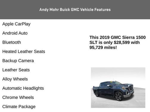 Pacific Blue Metallic 2019 GMC Sierra 1500 SLT
