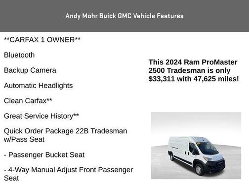 2024 RAM ProMaster 2500 High Roof