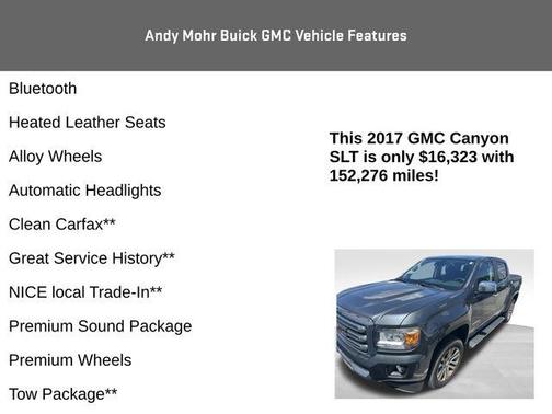 Cyber Gray Metallic 2017 GMC Canyon SLT