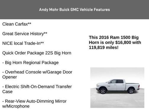 2016 RAM 1500 Big Horn