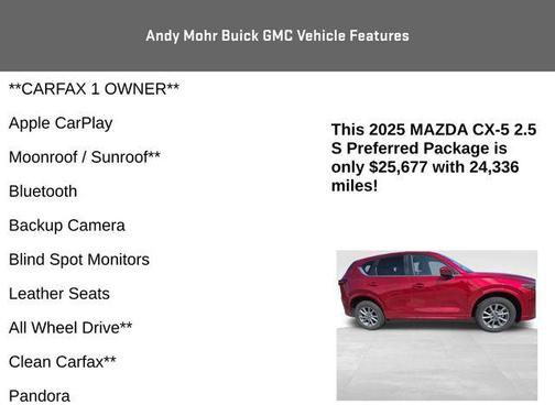 Red Crystal 2025 Mazda CX-5 2.5 S Preferred Package