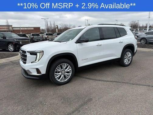 Summit White 2026 GMC Acadia Elevation