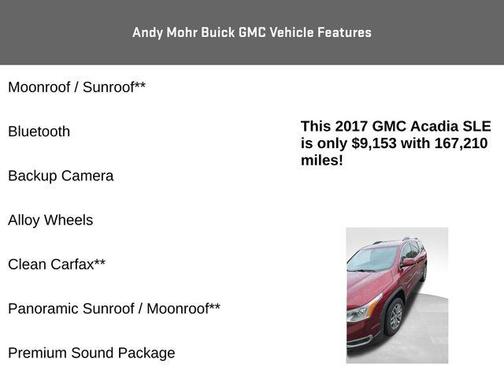 2017 GMC Acadia SLE-2