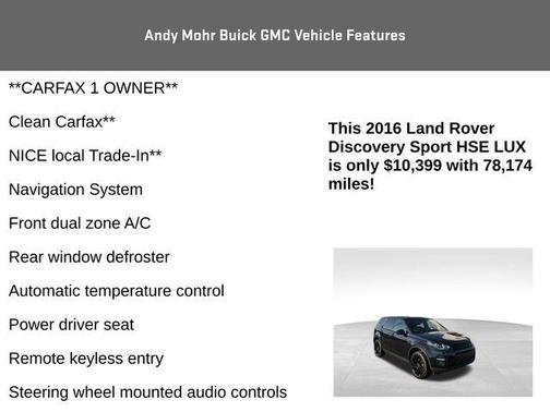 2016 Land Rover Discovery Sport HSE LUX