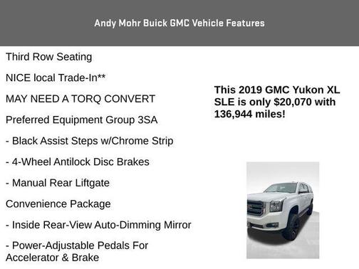 2019 GMC Yukon XL SLE