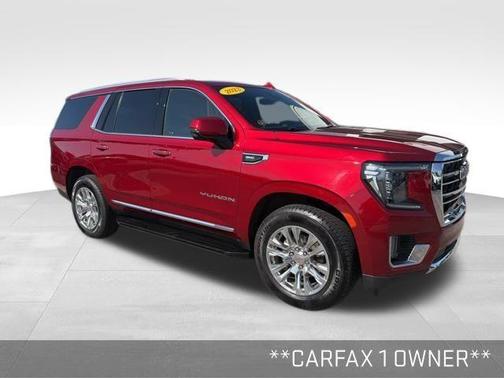 Volcanic Red 2023 GMC Yukon SLT