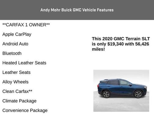 Emerald Metallic 2020 GMC Terrain SLT