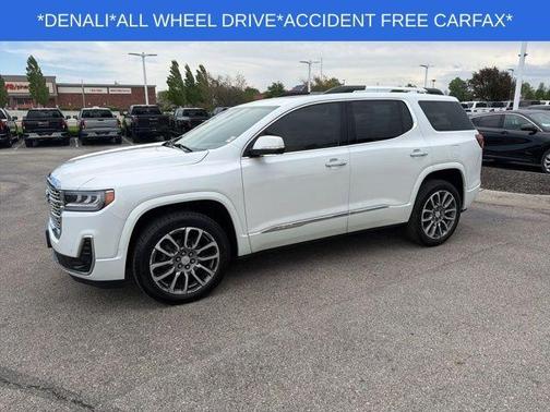 White Frost Tri-Coat 2023 GMC Acadia Denali