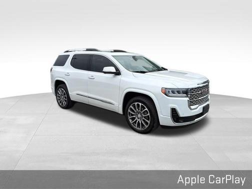 White Frost Tri-Coat 2023 GMC Acadia Denali