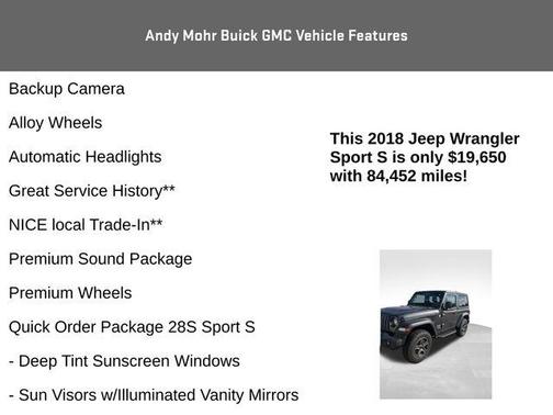 2018 Jeep Wrangler Sport