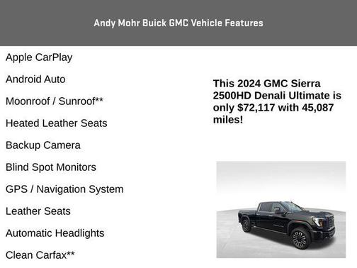 Onyx Black 2024 GMC Sierra 2500 Denali Ultimate