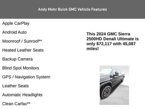 Onyx Black 2024 GMC Sierra 2500 Denali Ultimate