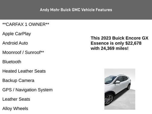 Summit White 2023 Buick Encore GX Essence