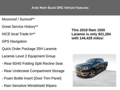 Diamond Black 2019 RAM 1500 Laramie