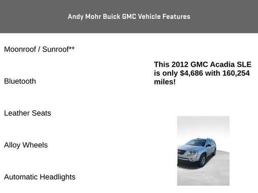2012 GMC Acadia SLE