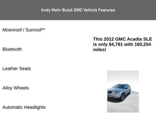 2012 GMC Acadia SLE