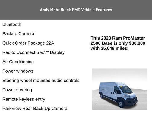2023 RAM ProMaster 2500 High Roof