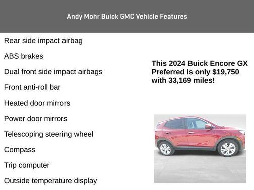 Cinnabar Metallic 2024 Buick Encore GX Preferred