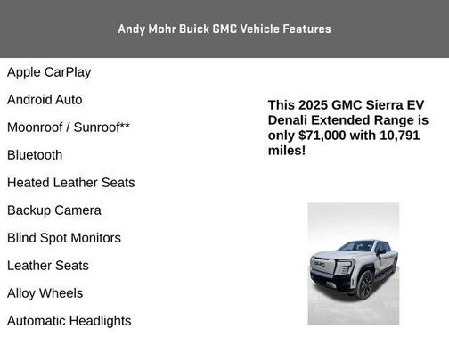 Gray 2025 GMC Sierra EV Denali