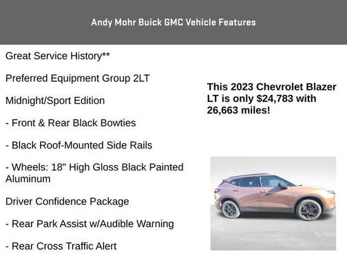 Bronze Metallic 2023 Chevrolet Blazer 2LT