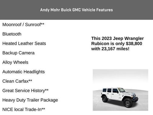 Bright White 2023 Jeep Wrangler Rubicon