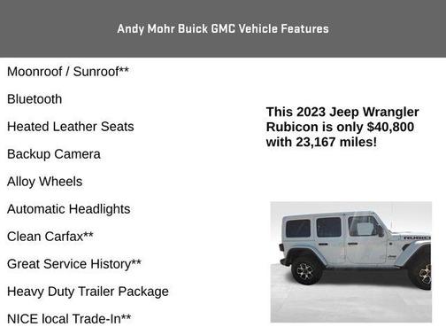 Bright White 2023 Jeep Wrangler Rubicon
