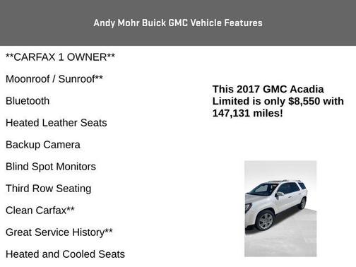 2017 GMC Acadia Limited Limited