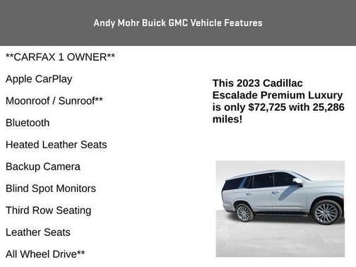 2023 Cadillac Escalade Premium Luxury