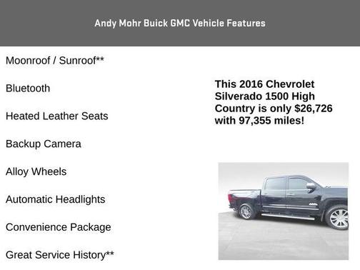 2016 Chevrolet Silverado 1500 High Country