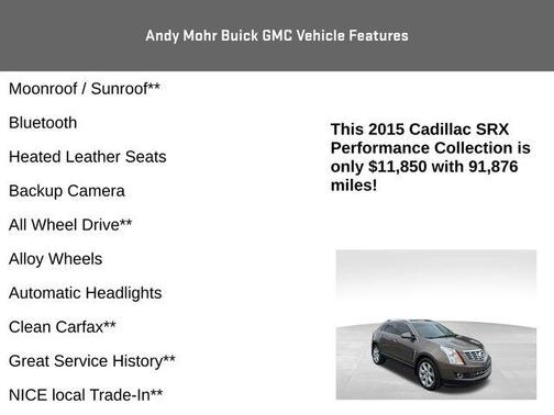 2015 Cadillac SRX Performance Collection