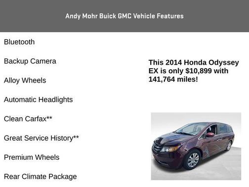 Dark Cherry Pearl 2014 Honda Odyssey EX
