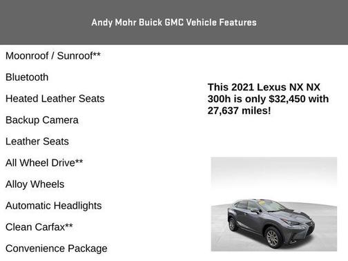 2021 Lexus NX 300h 300H