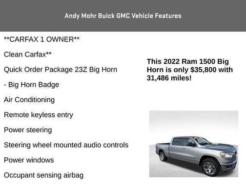 Billet Silver Metallic 2022 RAM 1500 Big Horn