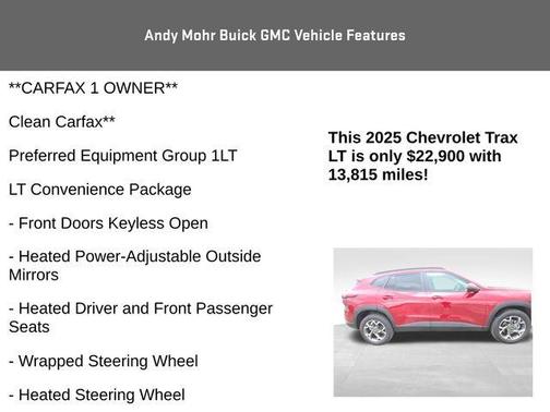 Crimson 2025 Chevrolet Trax LT