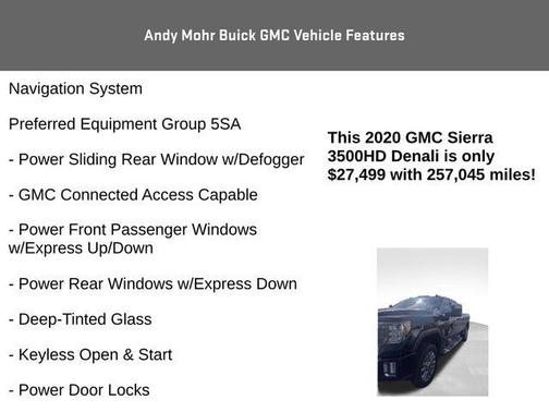 Onyx Black 2020 GMC Sierra 3500 Denali