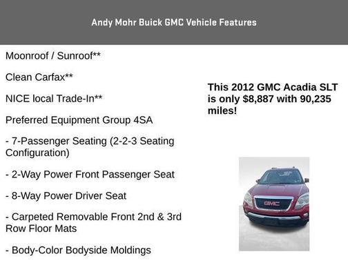 2012 GMC Acadia SLT-1