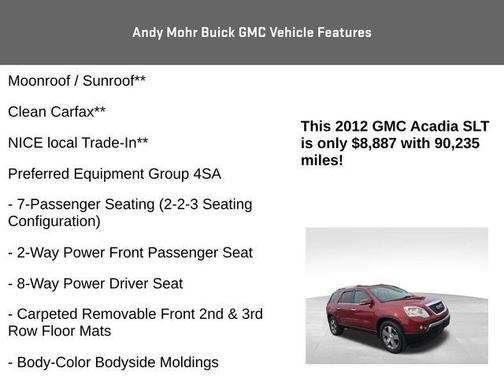 2012 GMC Acadia SLT-1