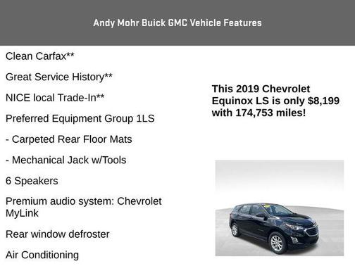 Black Metallic 2019 Chevrolet Equinox LS